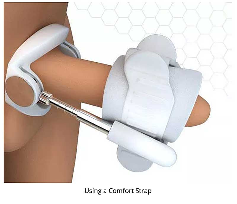 Penis Traction Device with Comfort Strap