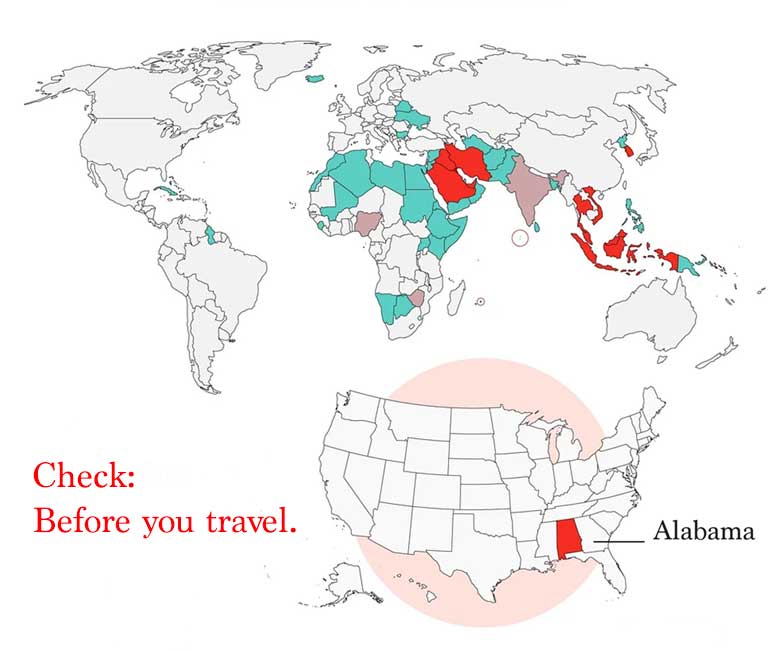 Be careful where you travel with sex toys. They are forbidden in some countries.